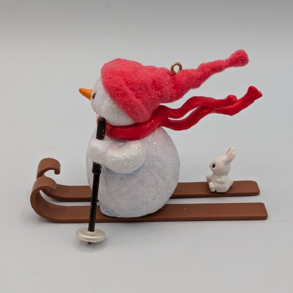 Hallmark Keepsake Snowman on the Slopes 2017 Christmas Tree Ornament - Picture 5 of 11